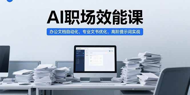 （15371期）AI职场效能课，办公文档自动化，专业文书优化，高阶提示词实战-占领资源网