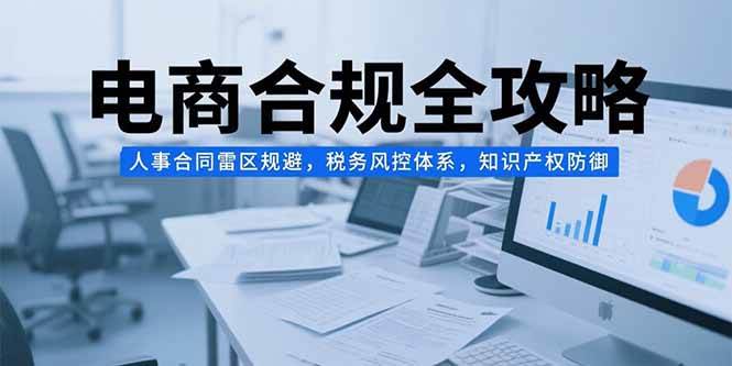 （15377期）电商合规全攻略，人事合同雷区规避，税务风控体系，知识产权防御-占领资源网