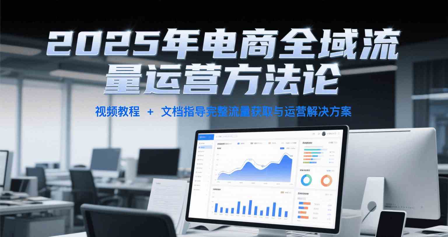 2025年电商全域流量运营方法论，视频教程+文档指导完整流量获取与运营解决方案-占领资源网