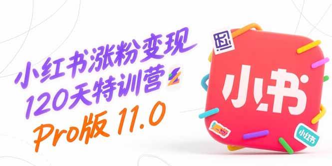 （15432期）小红书涨粉变现120天特训营Pro版11.0：从0到1掌握平台运营,内容制作和变现-占领资源网
