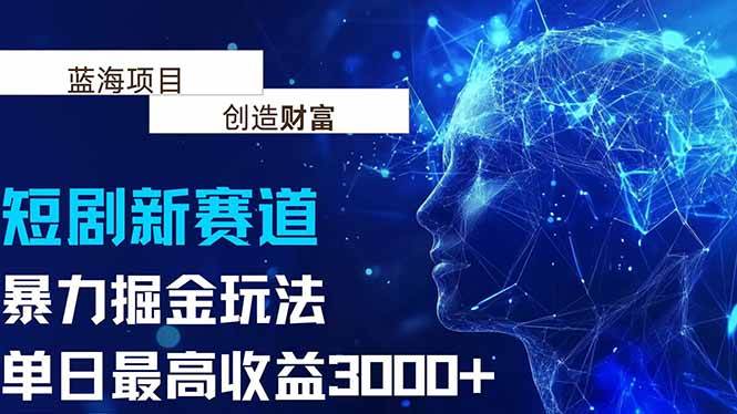 （15438期）抖音新赛道，暴力掘金玩法，单日收益最高3000+-占领资源网