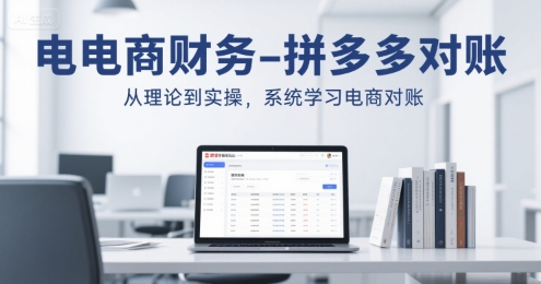 电商财务-拼多多对账，从理论到实操，系统学习电商对账-占领资源网