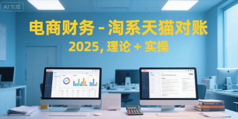 电商财务-淘系天猫对账2025，理论+实操-占领资源网