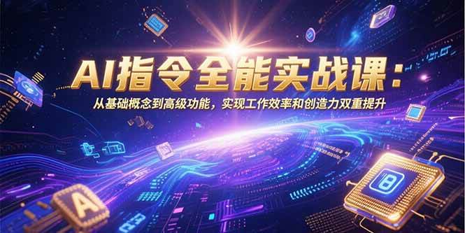 （15455期）AI指令全能实战课：从基础概念到高级功能，实现工作效率和创造力双重提升-占领资源网