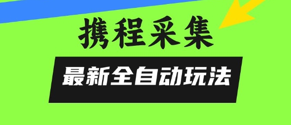 携程信息采集全自动玩法，0风控，无脑开干【揭秘】-占领资源网