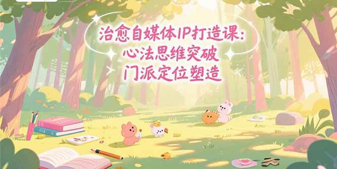 （15464期）治愈自媒体IP打造课：心法思维突破，门派定位塑造，商业闭环搭建-占领资源网