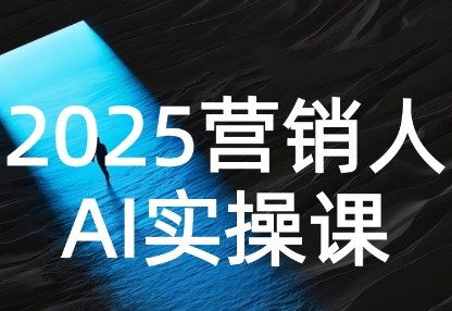 2025营销人Al实操课，AI营销抢跑实战，从Prompt到方案，效率碾压同行-占领资源网