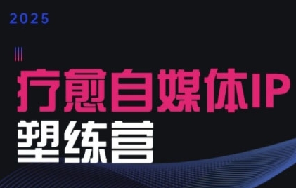 2025治愈自媒体IP训练营，专为疗愈领域从业者打造-占领资源网