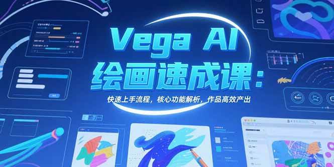 （15470期）Vega AI绘画速成课：快速上手流程，核心功能解析，作品高效产出-占领资源网