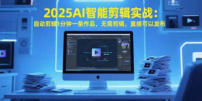 （15504期）2025AI智能剪辑实战：自动剪辑1分钟一条作品，无需剪辑，直接可以发布-占领资源网